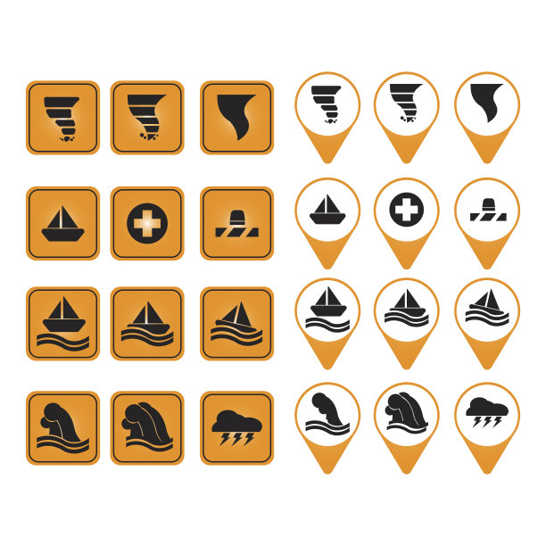 飓风风暴矢量图标图片下载