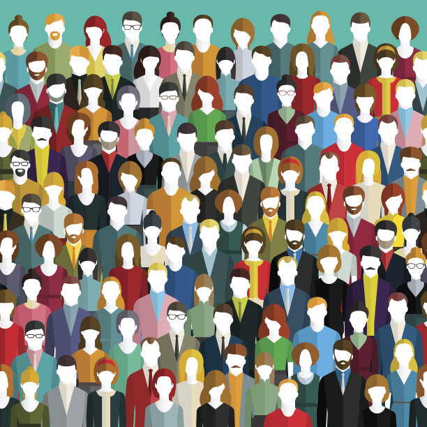 抽象的人群图片下载