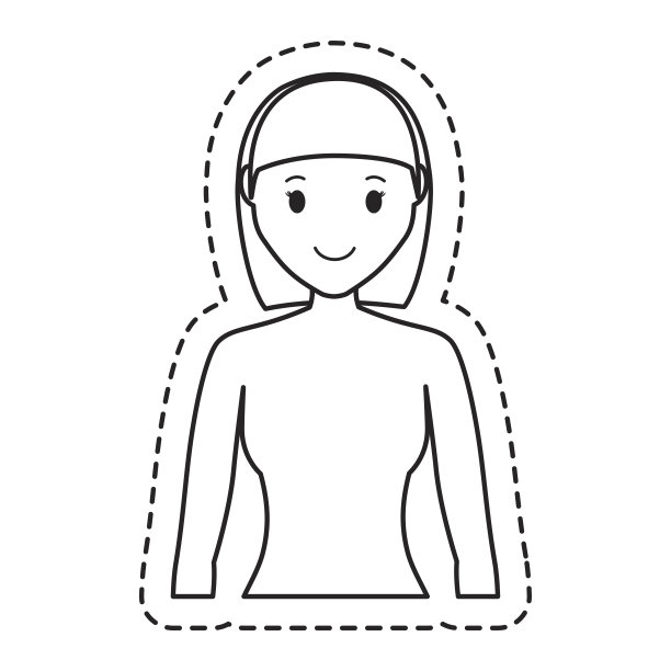 女人卡通图标图片下载