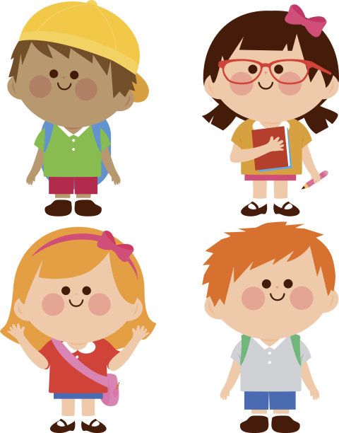 儿童学生群体图片下载