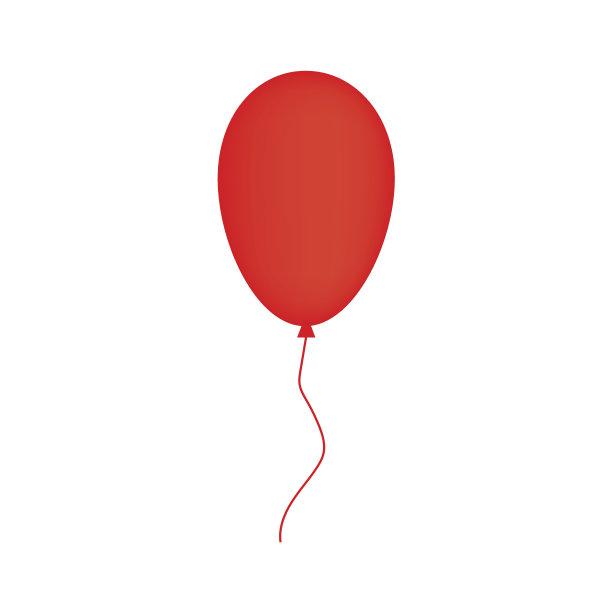 红色的气球图片下载