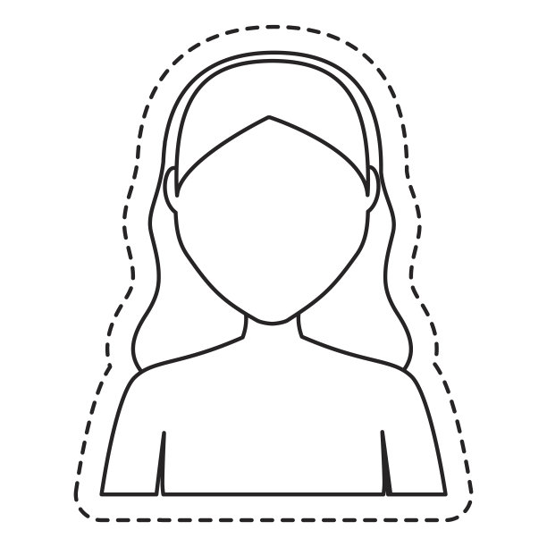 女人卡通图标图片下载