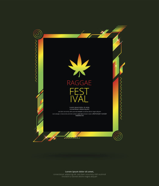 矢量框架文本现代艺术图形为潮人。动态框架时尚的几何黑色背景与黄金。用于设计名片、请柬、礼品卡、传单和小册子的元素图片下载