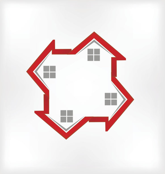 住宅社区概念图标向量彩色图像id房地产业务图片下载