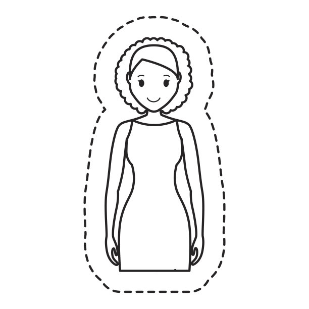 女人卡通图标图片下载