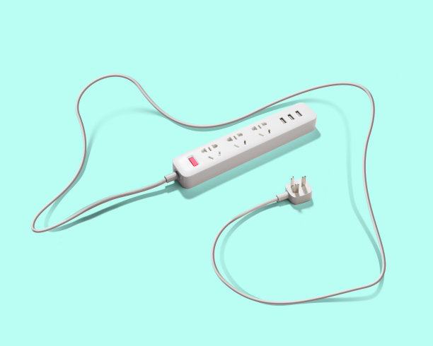 绿色背景上的白色延长线图片下载