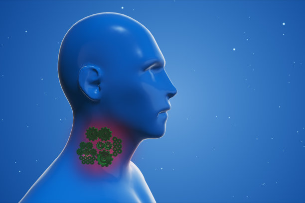 保护生病的人类喉咙的机制3d插图图片下载