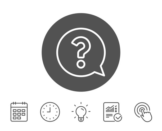 问号行图标。帮助演讲泡沫。图片下载