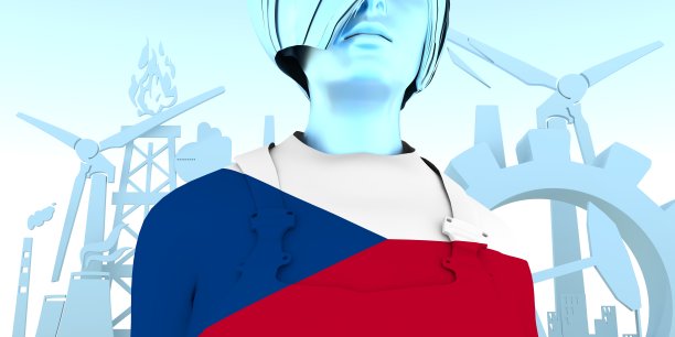 年轻女子和工业等距图标集图片下载