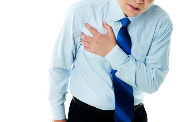 一个心脏病发作的商人素材图片