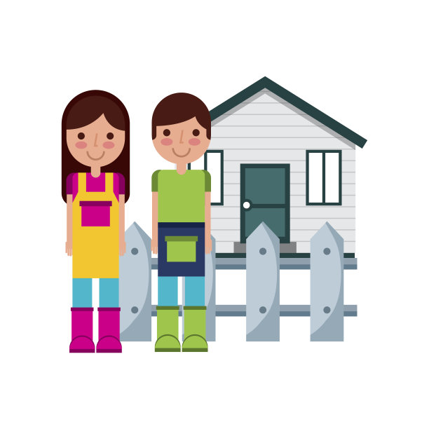 一对园丁的图标图片下载