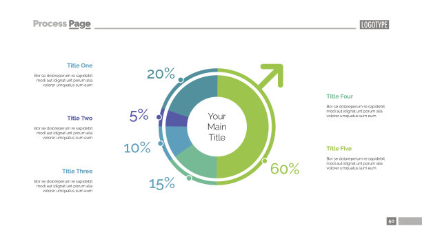 男性人口幻灯片模板图片下载