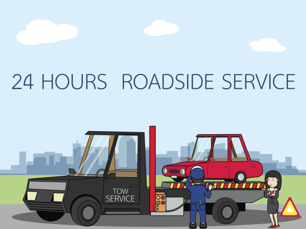 机械师帮助汽车打捞和拖拽女性受害者。图片下载