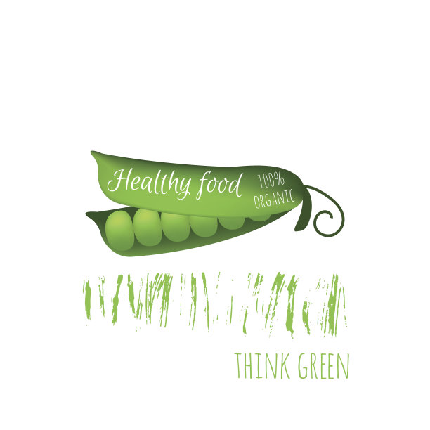 现实的生蔬菜。成熟豌豆荚的孤立图标图片下载