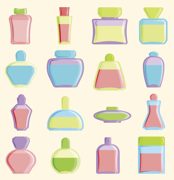 化妆品空白包装盒图标矢量容器设计和香水图片下载