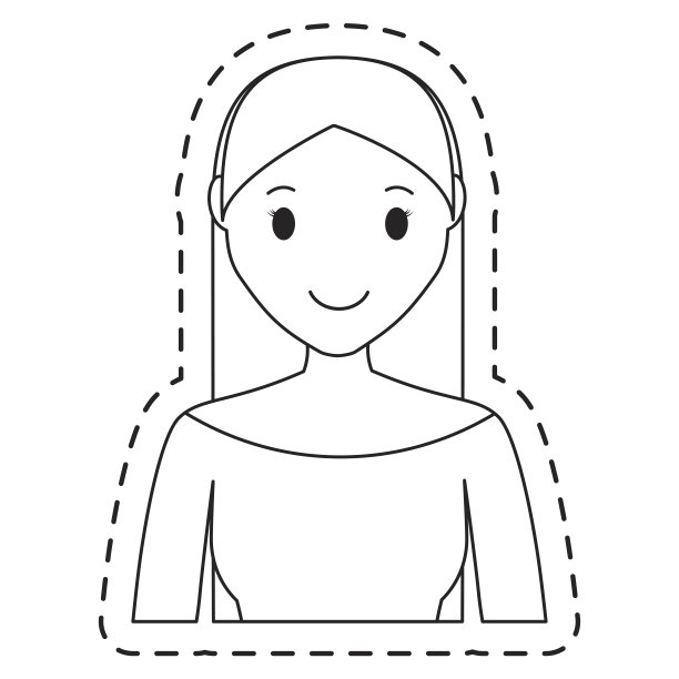 女人卡通图标图片下载