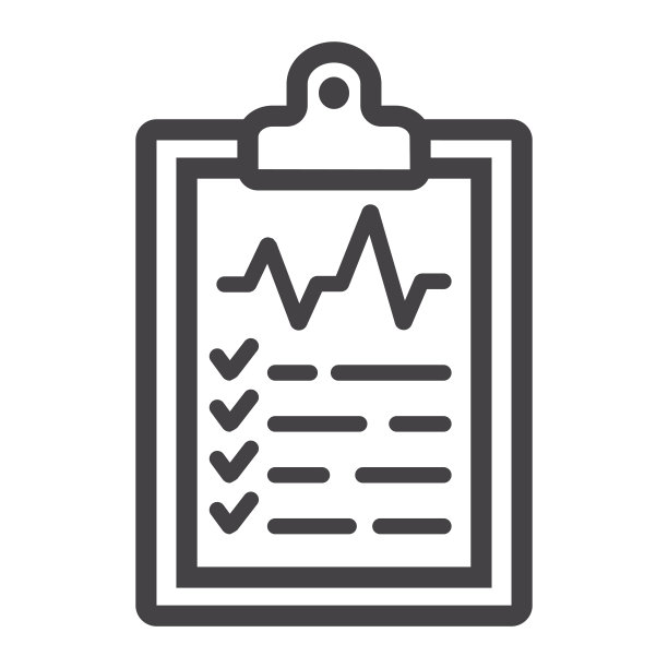 医疗剪贴板线条图标，医药和保健，文档符号矢量图形，白色背景上的线性模式，eps 10。图片下载