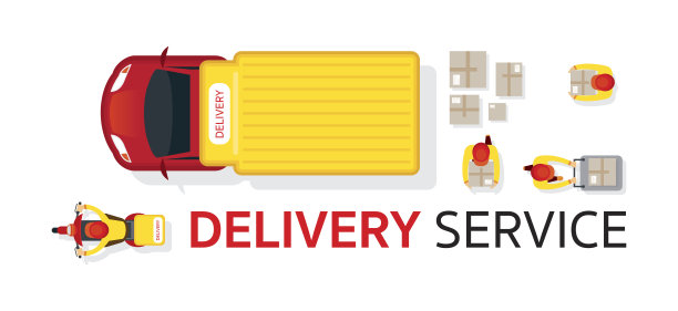 送货卡车摩托车服务图片下载