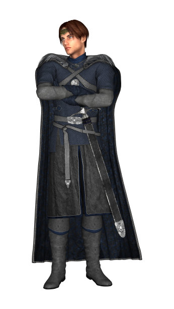 3D渲染童话王子的白色图片下载