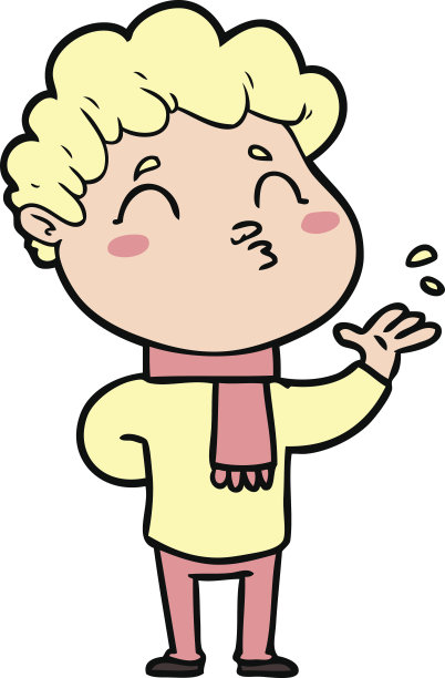 卡通男人撅嘴图片下载