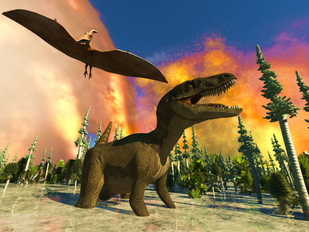 恐龙末日3d渲染图片下载