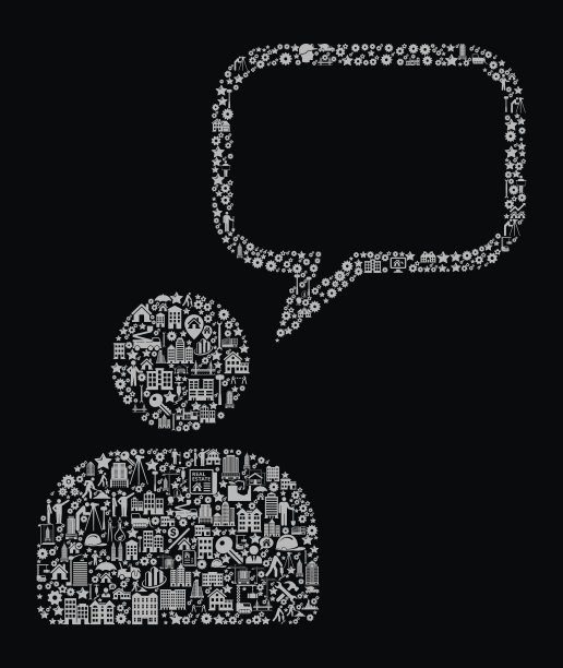 Chatbubble建筑行业矢量图标模式图片下载