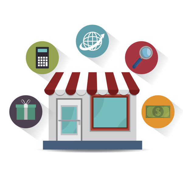 网上购物的设计图片下载