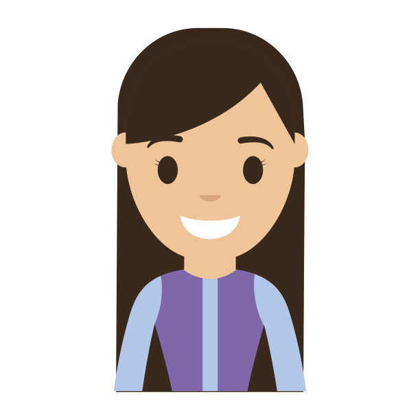 卡通女人图标图片下载