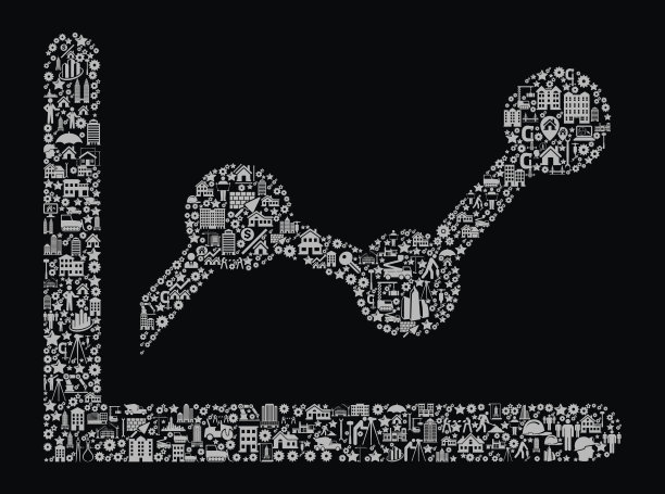 虚线图建筑业矢量图标模式图片下载