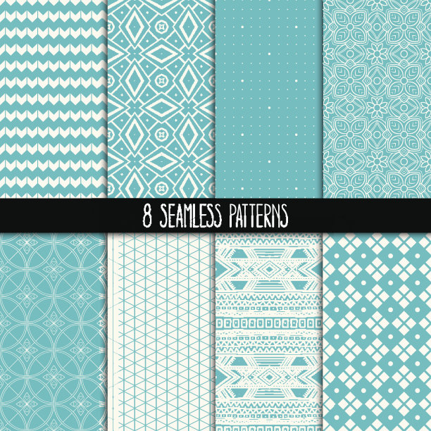 八款绿松石图案素材图片