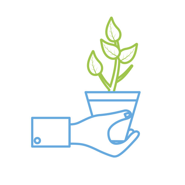 线工手用天然植物带叶图片下载