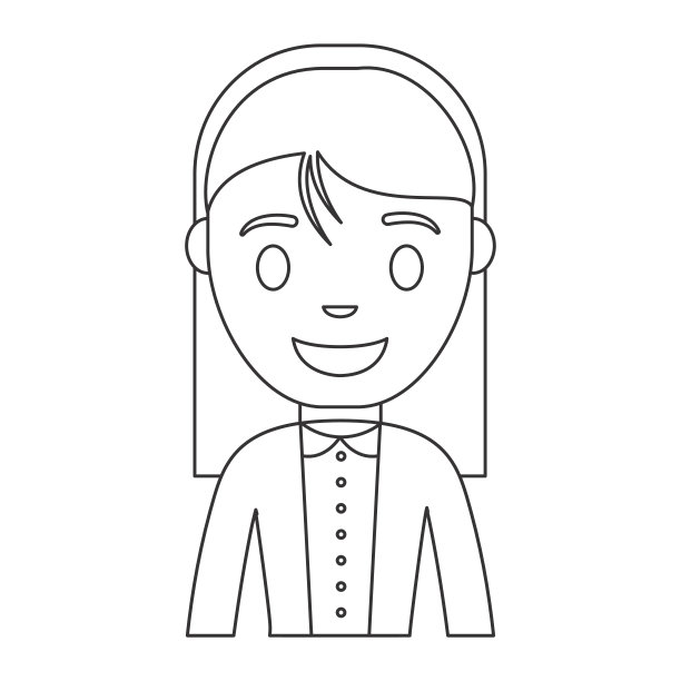 卡通女人图标图片下载