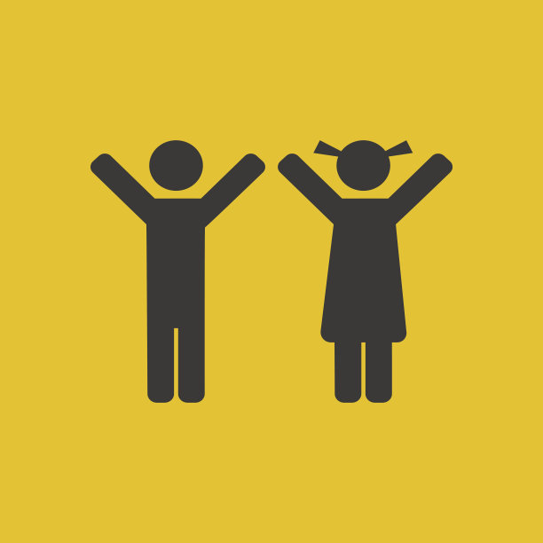 孩子轮廓图标图片下载