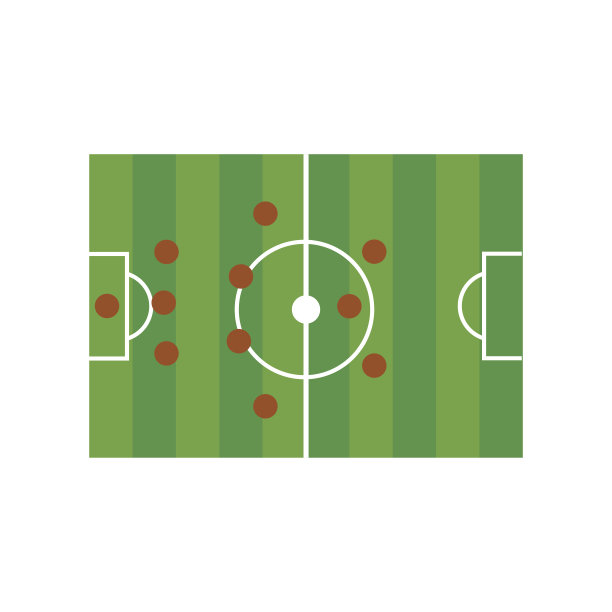 足球场3-4-3图片下载