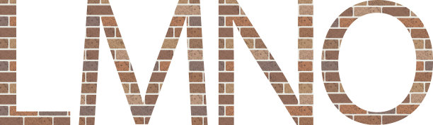 砖块上的LMNO字母图片下载