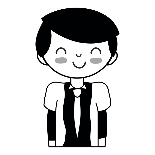 穿着和发型的可爱男孩图片下载