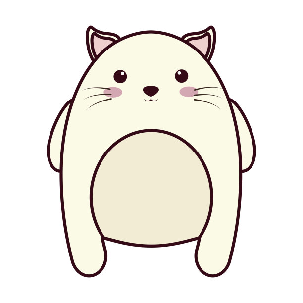 卡哇伊的动物图标素材图片