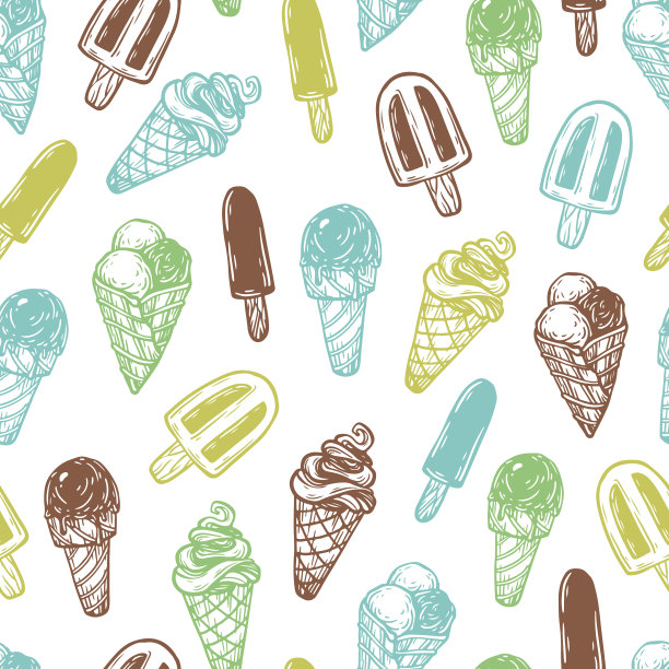 冰淇淋,模式。图片下载