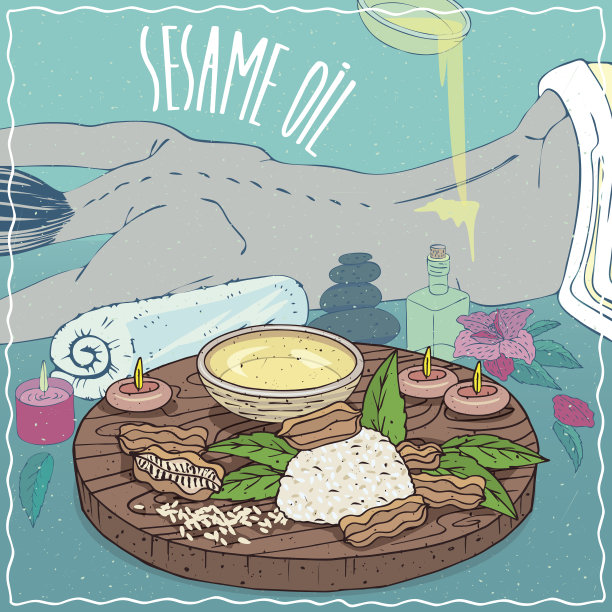 香油用于身体按摩图片下载