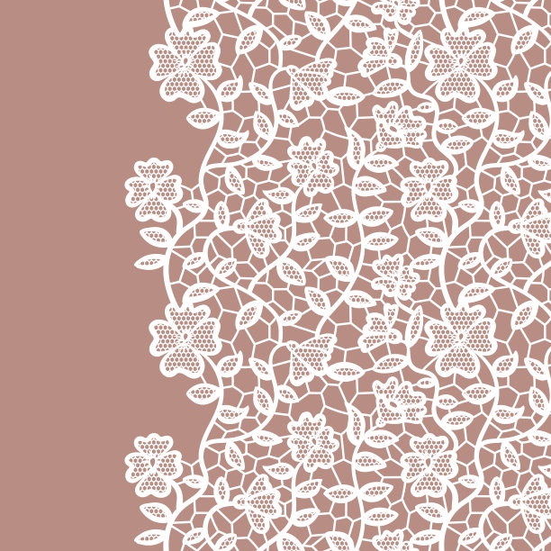 无缝的花边。邀请卡。图片下载