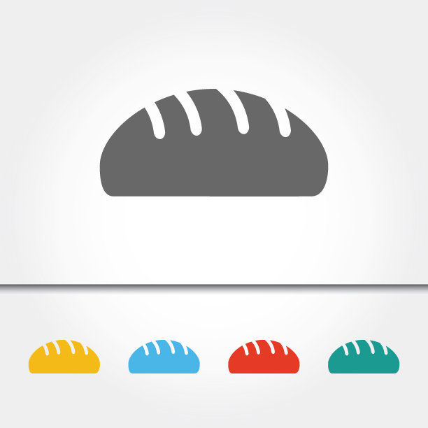 面包面包单图标矢量插图图片下载