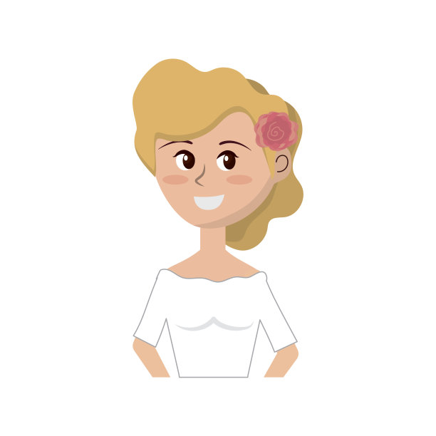 发型优雅的新娘图片下载