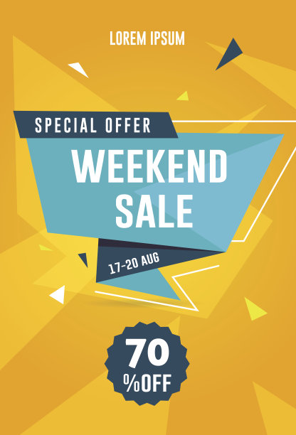 周末特价传单/横幅图片下载