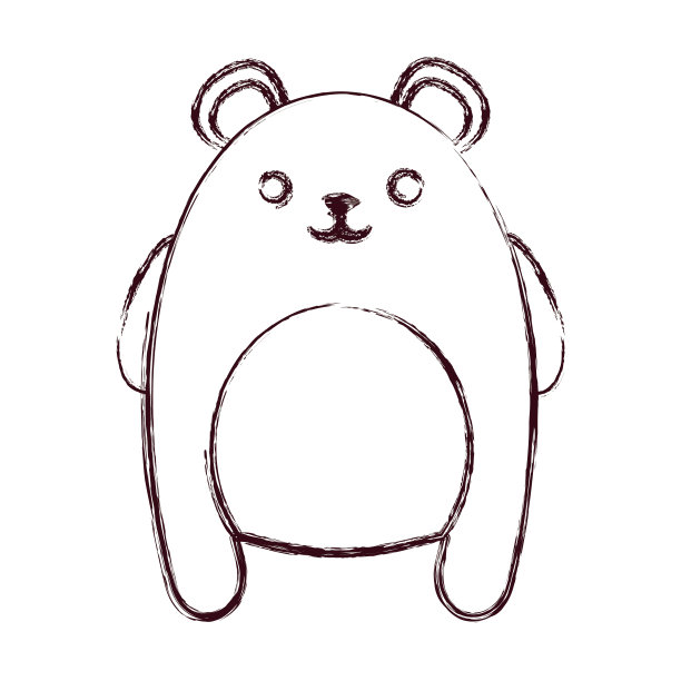 卡哇伊的动物图标素材图片