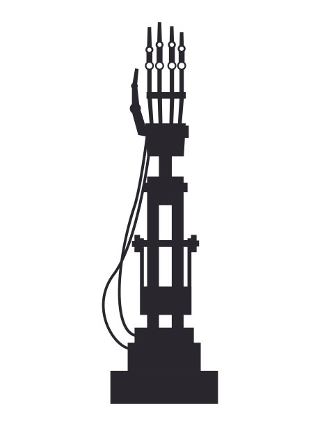 机械臂轮廓设计图片下载