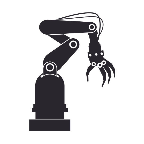 剪影工业机器人手工具图片下载
