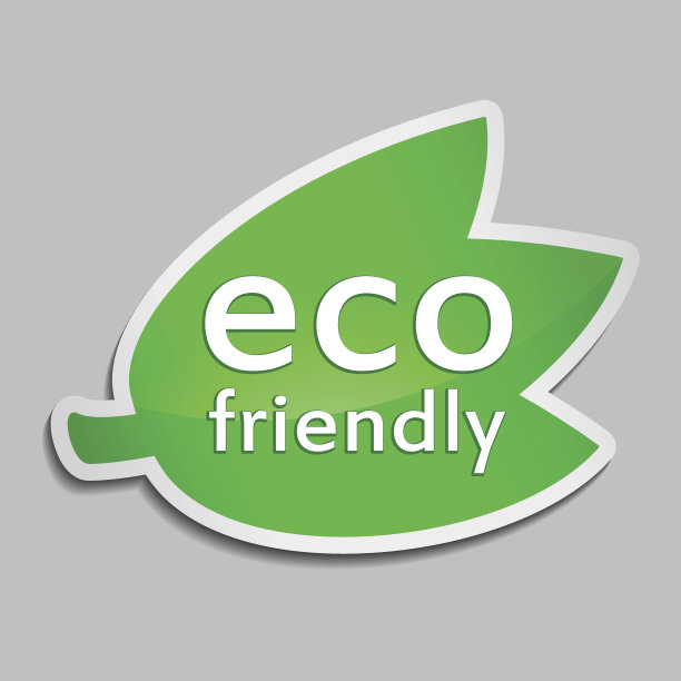 绿色贴纸环保。图片下载