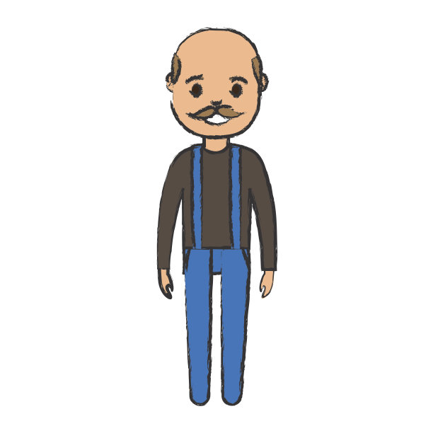 卡通人物站立图标图片下载