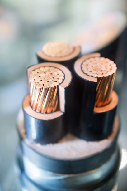 高压电缆横截面素材图片