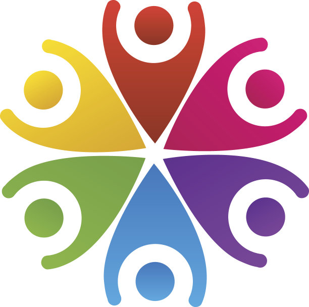 快乐的团队合作的商业人士图标向量图片下载